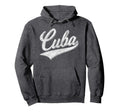 Cuba Baseball Varsity Script Sports Hoodie - Novelty Apparel for Adults - T-Shirt, Sweatshirt, Hoodie