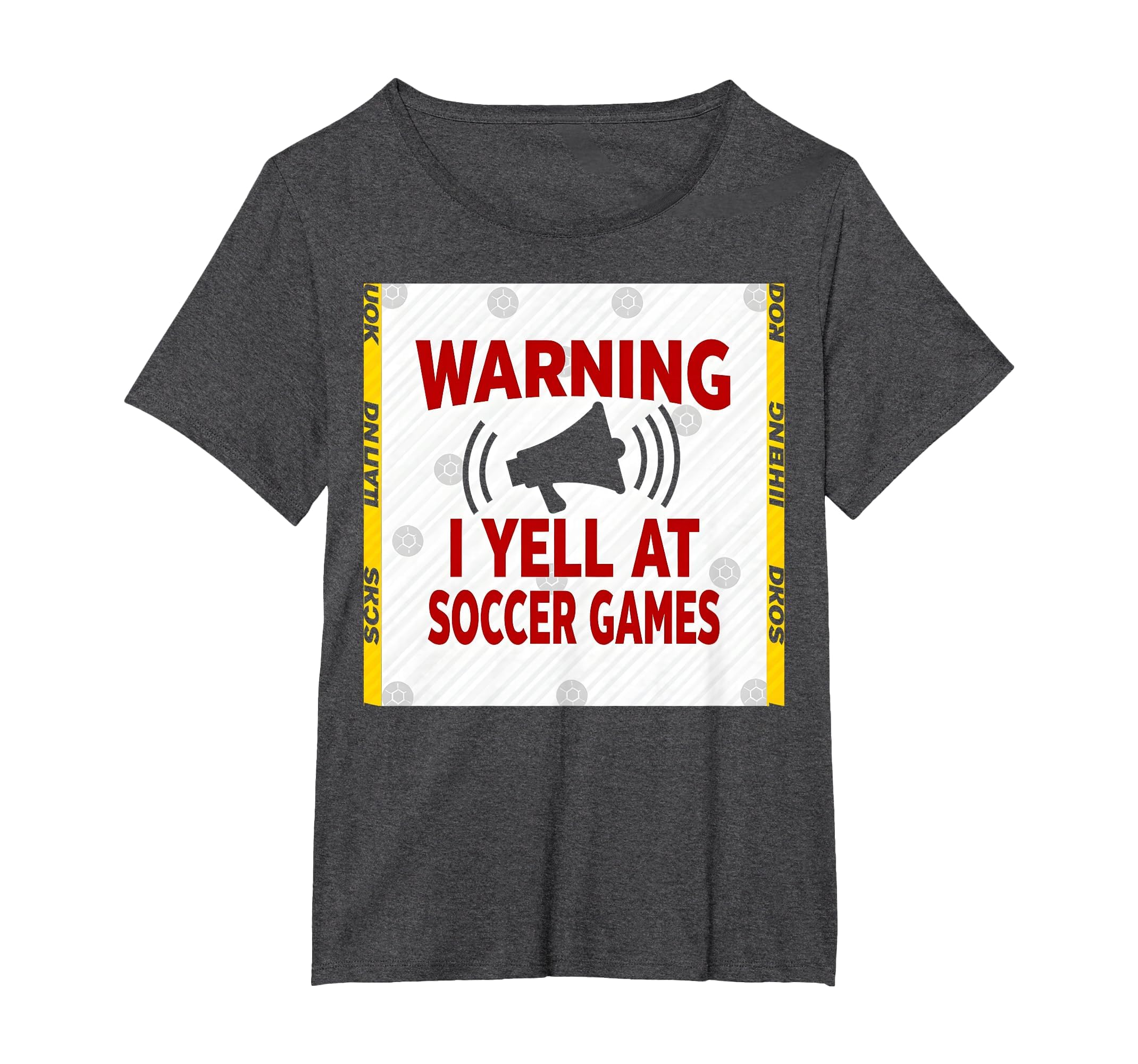 Warning I Yell Soccer Games T-Shirt - Fun Novelty Design Unisex - T-Shirt, Sweatshirt, Hoodie