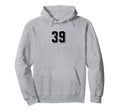 Number 39 80S 90S Soccer Team Jersey Hoodie - Custom Art Print for Adults - T-Shirt, Sweatshirt, Hoodie