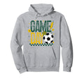 Game Day Soccer Season Green Yellow Hoodie - Streetwear Style Men Women - T-Shirt, Sweatshirt, Hoodie