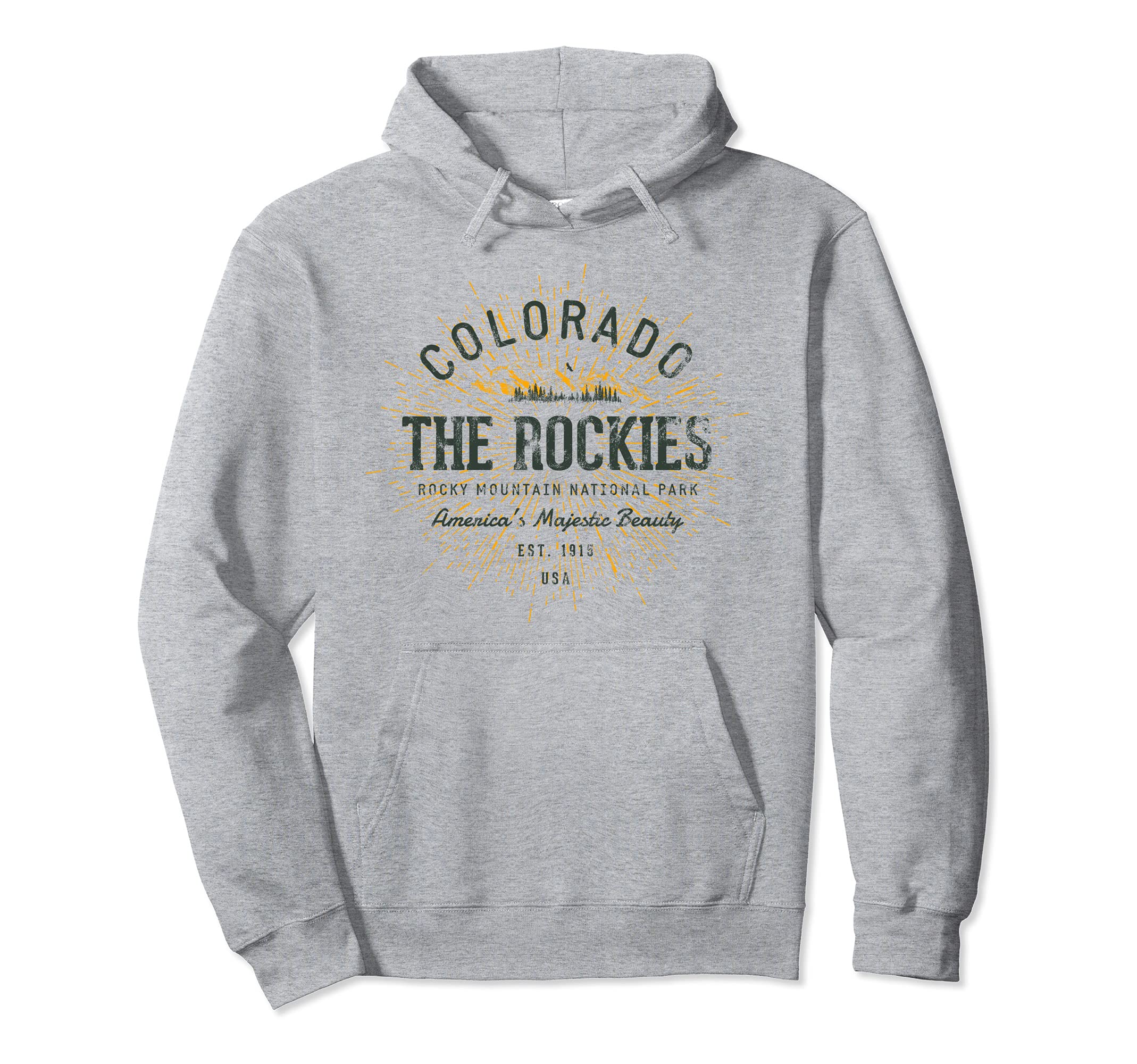 Rocky Mountain National Park Hoodie - Graphic Print for Adults - T-Shirt, Sweatshirt, Hoodie