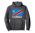 Congolese Flag Made Congo Gift Hoodie - Trendy Graphic for Adults - T-Shirt, Sweatshirt, Hoodie