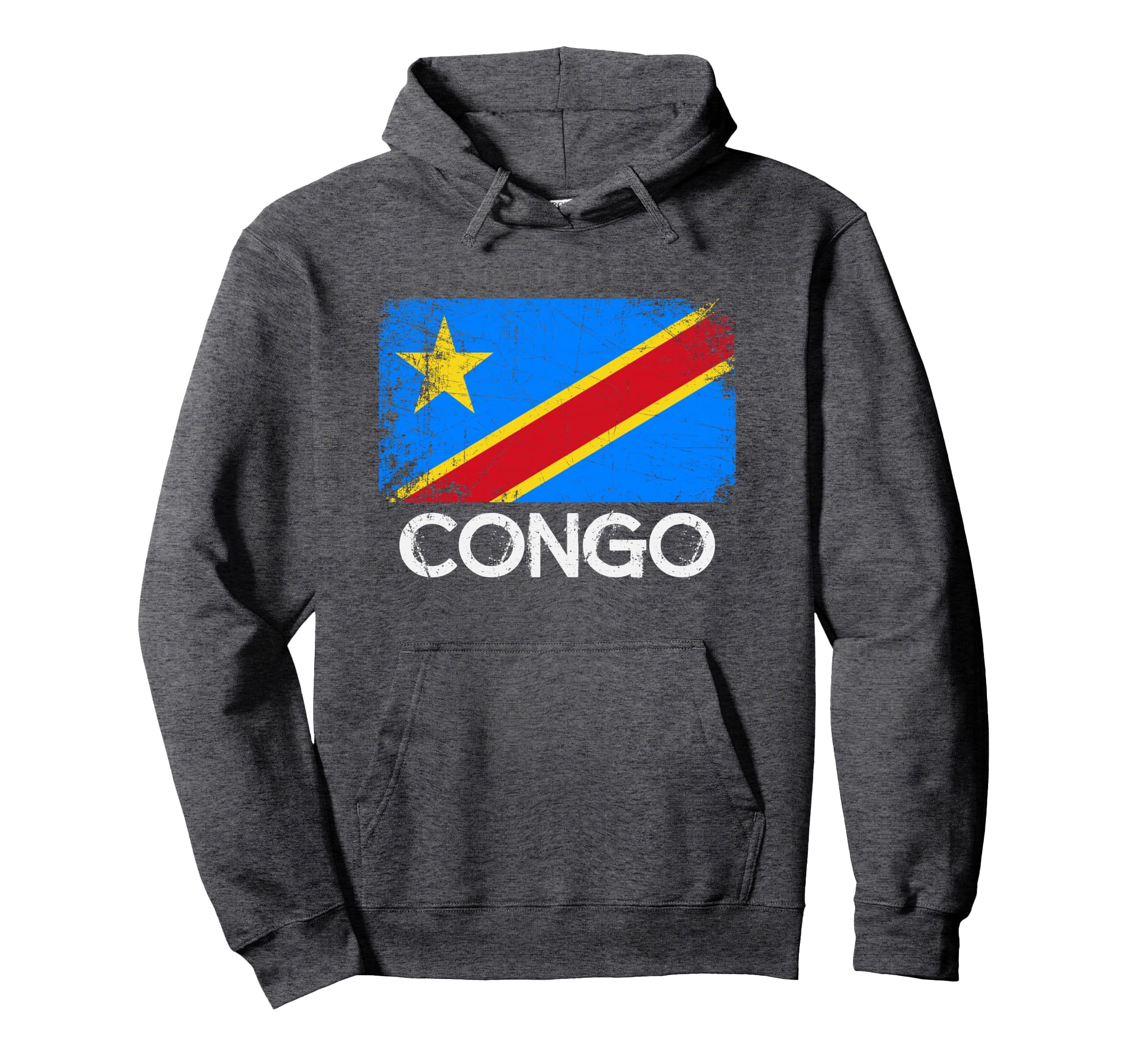 Congolese Flag Made Congo Gift Hoodie - Trendy Graphic for Adults - T-Shirt, Sweatshirt, Hoodie