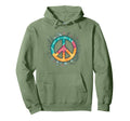 Peace Sign Hippie Floral Hoodie - Casual Everyday Wear for Adults - T-Shirt, Sweatshirt, Hoodie