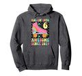 Rolling Into 6 Awesome Since 2019 Groovy Hoodie - Trendy Graphic Men Women - T-Shirt, Sweatshirt, Hoodie