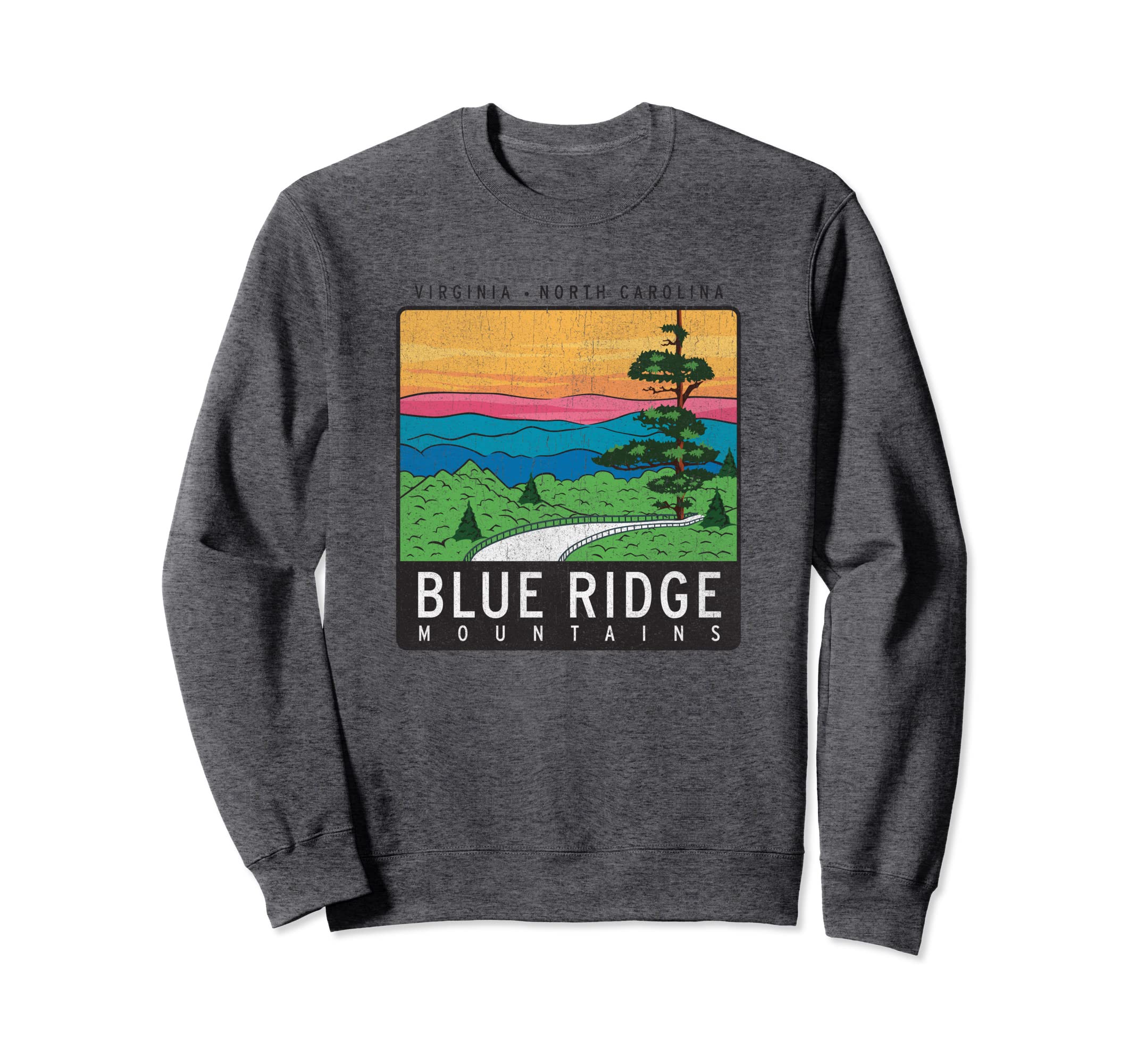 Blue Ridge Mountains National Sweatshirt - Fun Novelty Design for Adults - T-Shirt, Sweatshirt, Hoodie