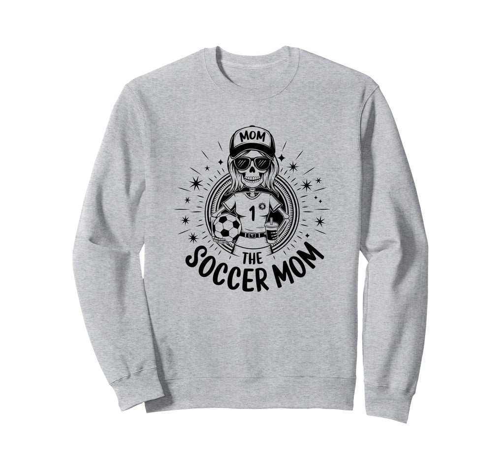 Soccer Mom Skeletton Halloween Sweatshirt - Aesthetic Graphic Unisex - T-Shirt, Sweatshirt, Hoodie