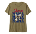 Soccer Mama Coquette Bow Aesthetic Tri T-Shirt - Streetwear Style Unisex - T-Shirt, Sweatshirt, Hoodie