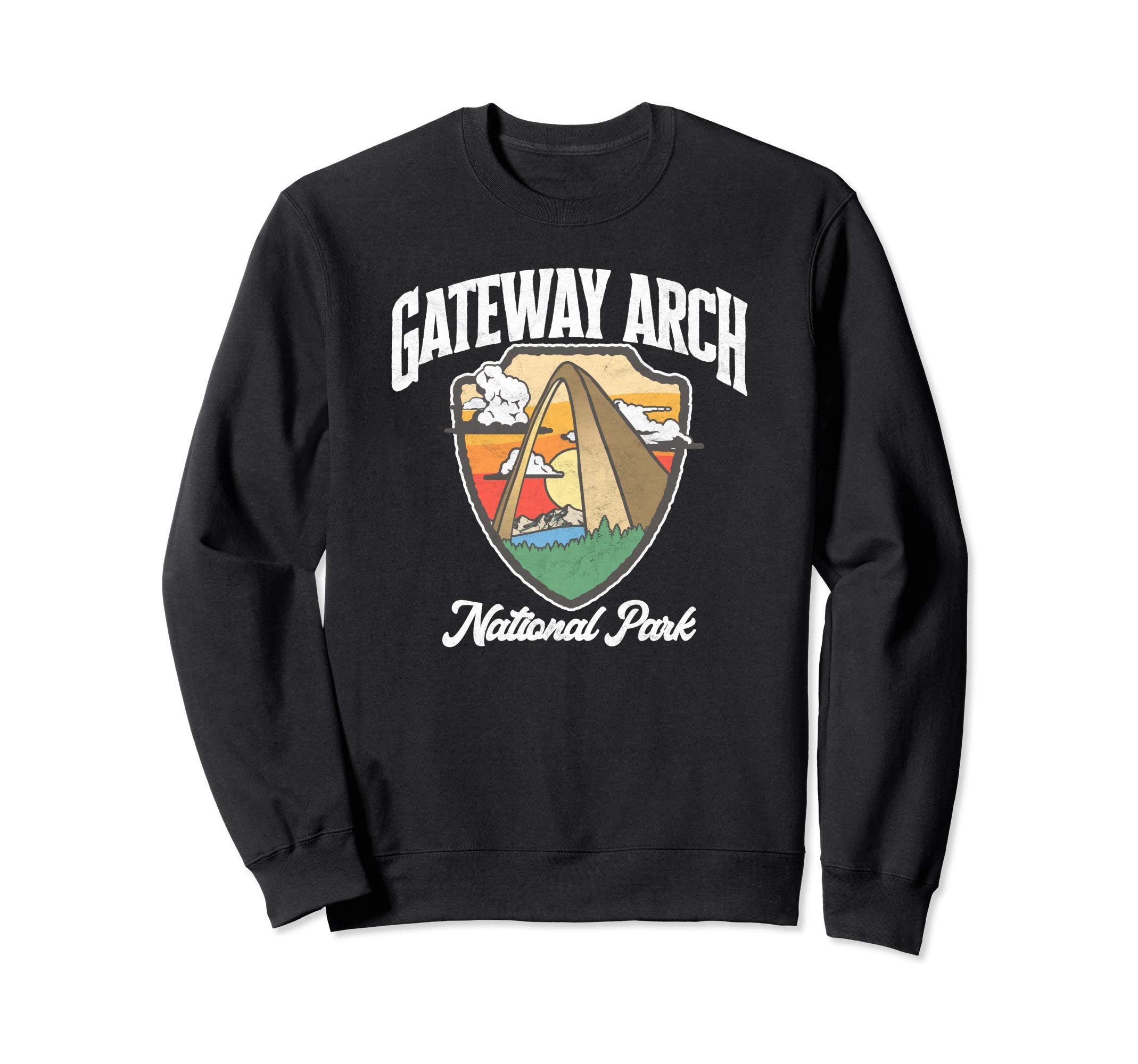 Gateway Arch National Park Sweatshirt - Minimalist Print for Adults - T-Shirt, Sweatshirt, Hoodie