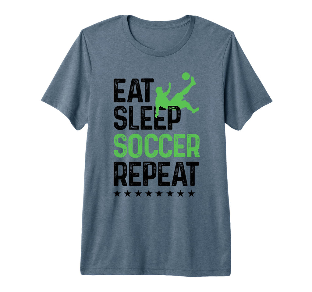 Eat Sleep Soccer Repeat Soccer Sports T-Shirt - Minimalist Print Men Women - T-Shirt, Sweatshirt, Hoodie