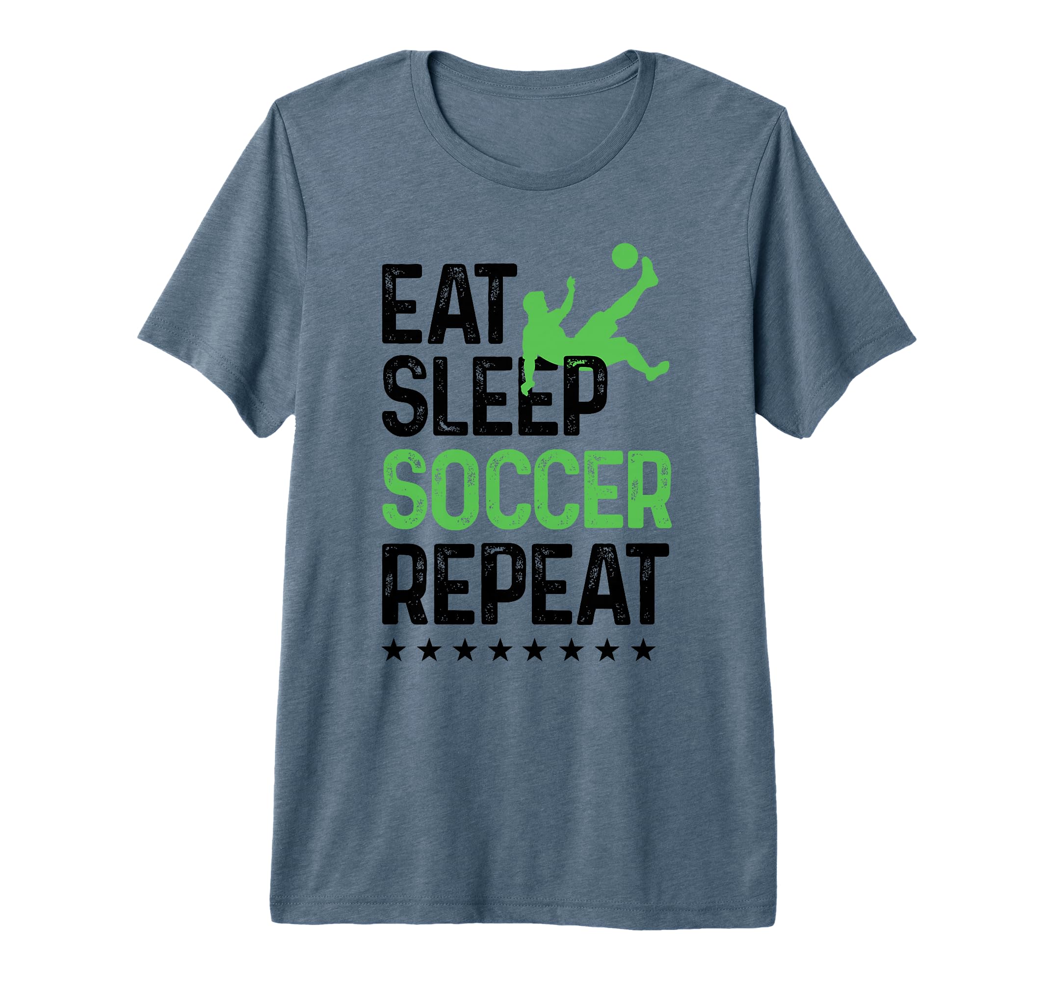 Eat Sleep Soccer Repeat Soccer Sports T-Shirt - Minimalist Print Men Women - T-Shirt, Sweatshirt, Hoodie