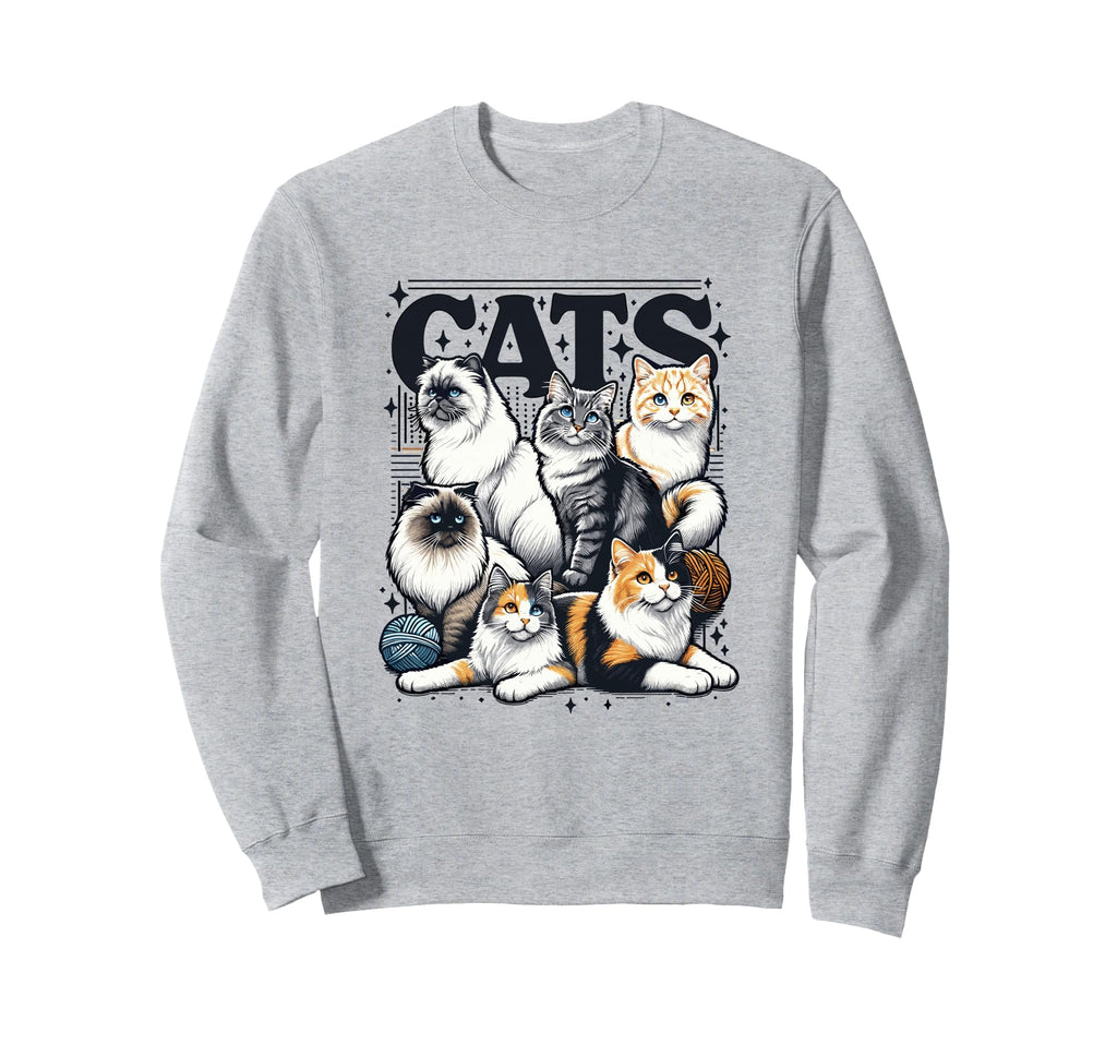 Cat Bootleg Grunge 90S Sweatshirt - Casual Everyday Wear Unisex - T-Shirt, Sweatshirt, Hoodie