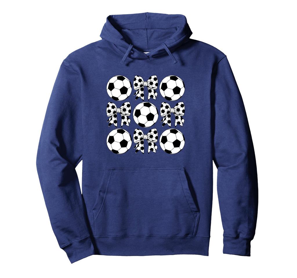Womens Soccer Mama Coquette Bow Soccer Hoodie - Unique Graphic Men Women - T-Shirt, Sweatshirt, Hoodie