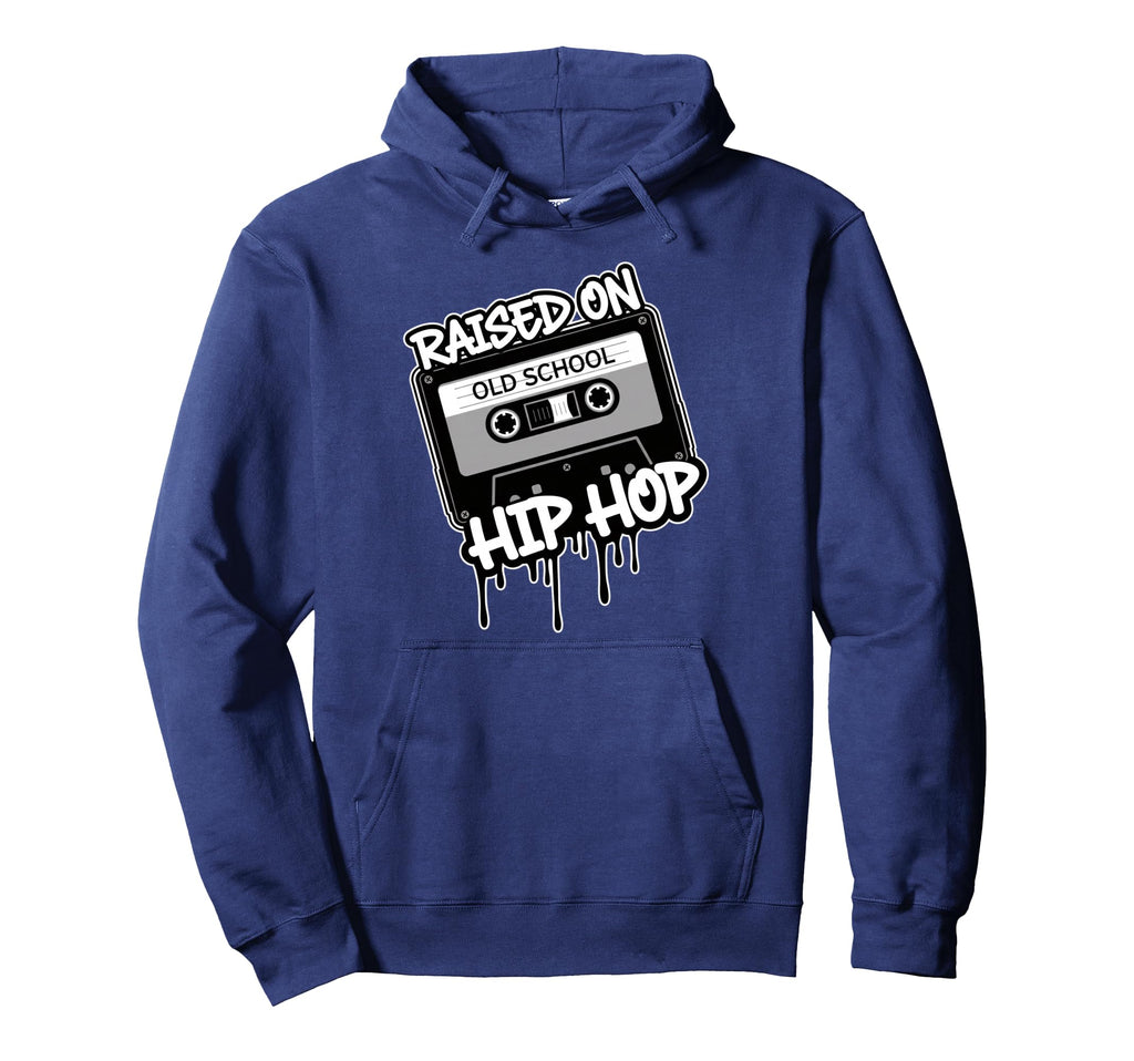 Raised Hip Hop Old School Cassette Hoodie - Graphic Print for Adults - T-Shirt, Sweatshirt, Hoodie