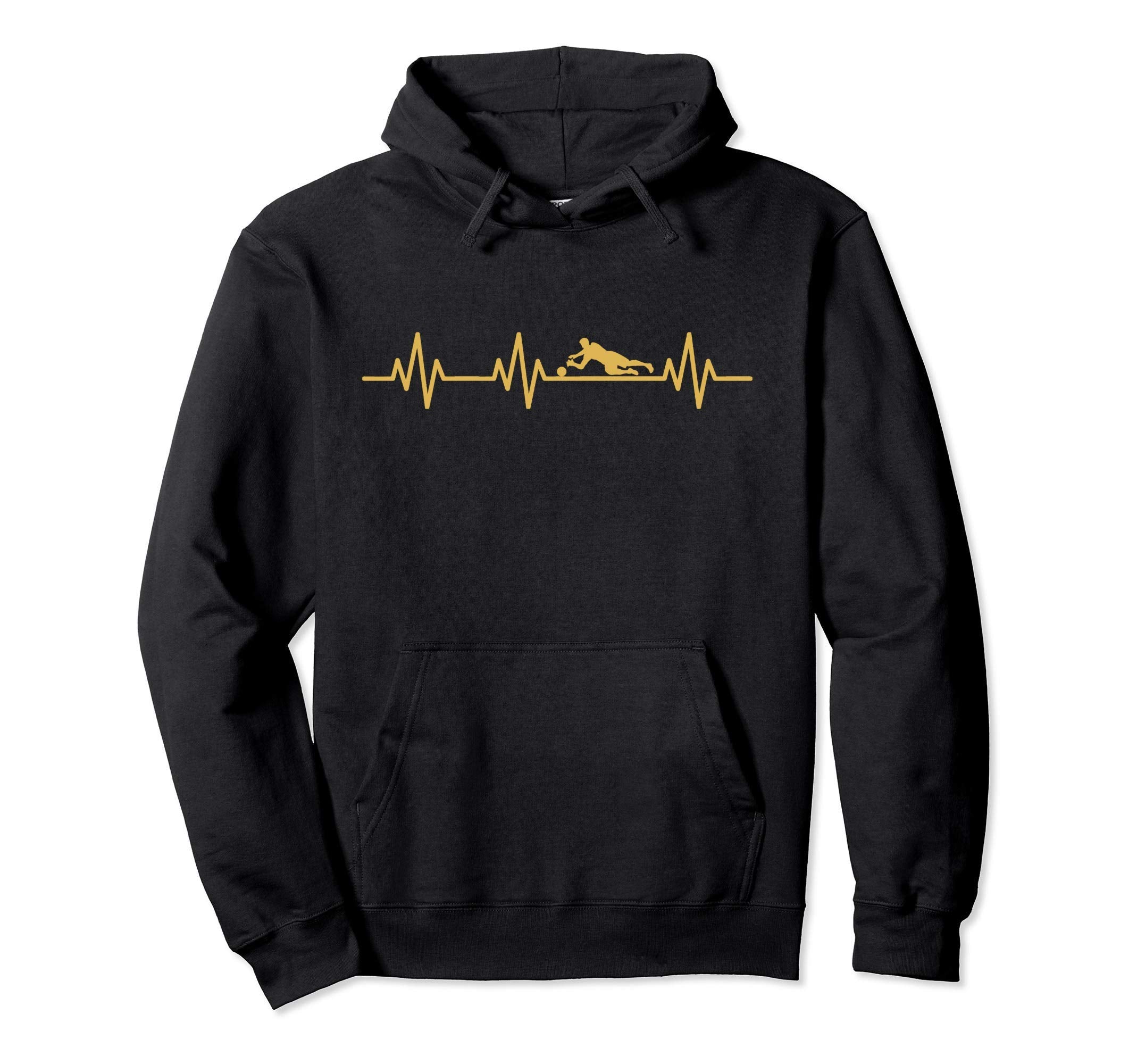 Soccer Player Goalie Lifeline Heartbeat Hoodie - Streetwear Style Unisex - T-Shirt, Sweatshirt, Hoodie