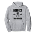 Respect Crease Lacrosse Goalie Hoodie - Casual Everyday Wear for Adults - T-Shirt, Sweatshirt, Hoodie
