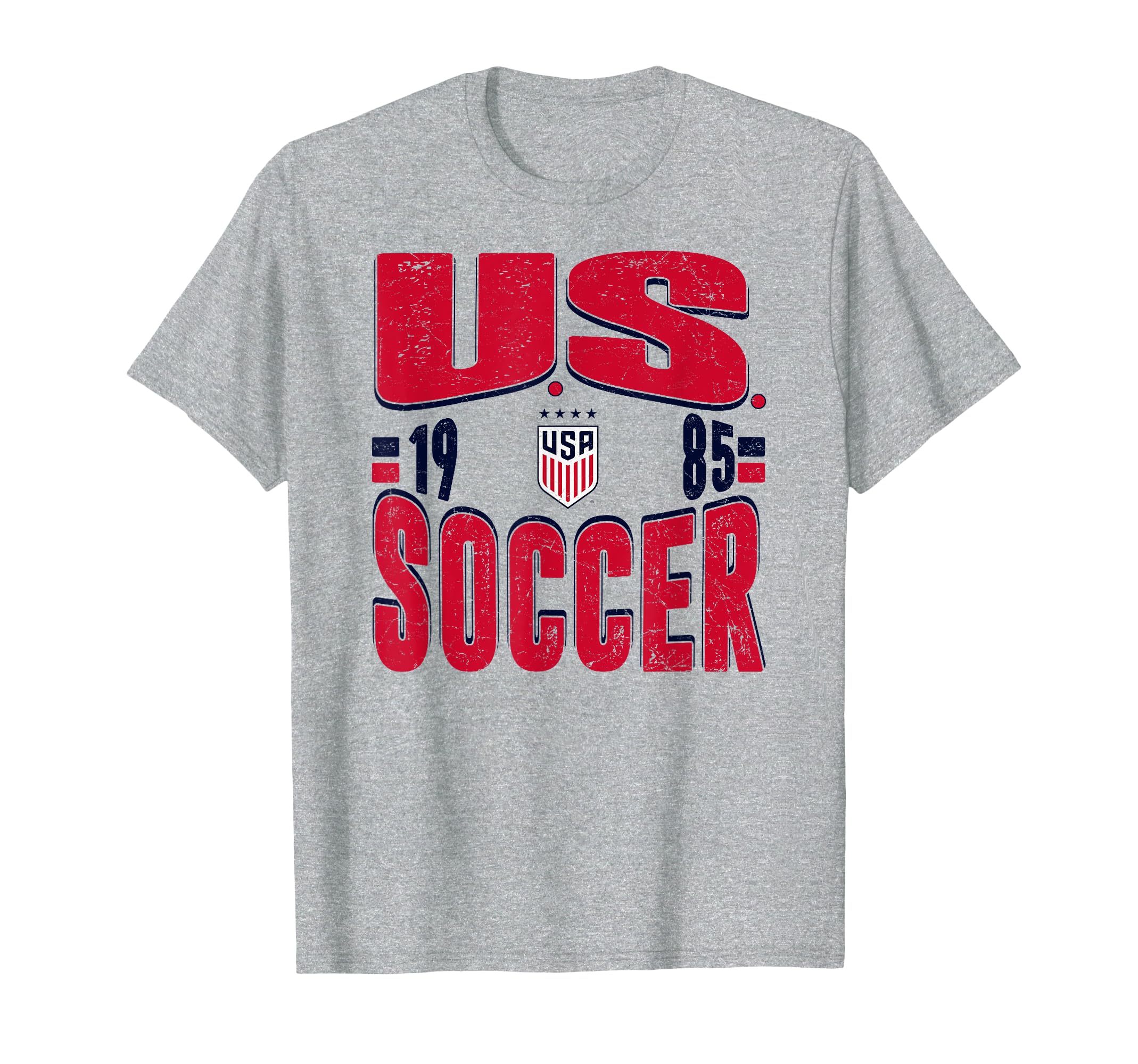 U S Soccer 1985 Gray Uswnt Officially T-Shirt - Graphic Print Unisex - T-Shirt, Sweatshirt, Hoodie