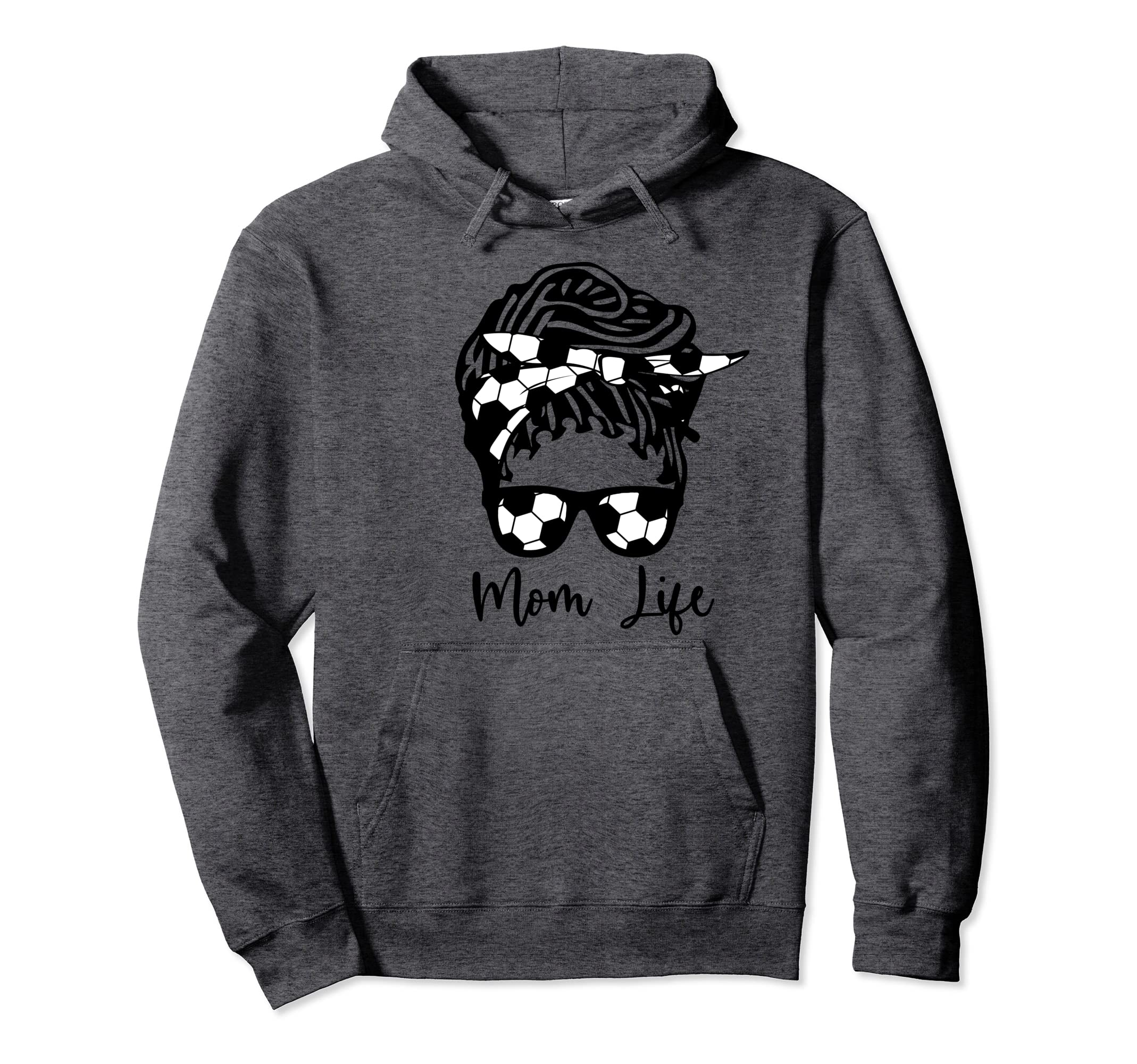 Soccer Mom African American Mom Life Hoodie - Custom Art Print Men Women - T-Shirt, Sweatshirt, Hoodie