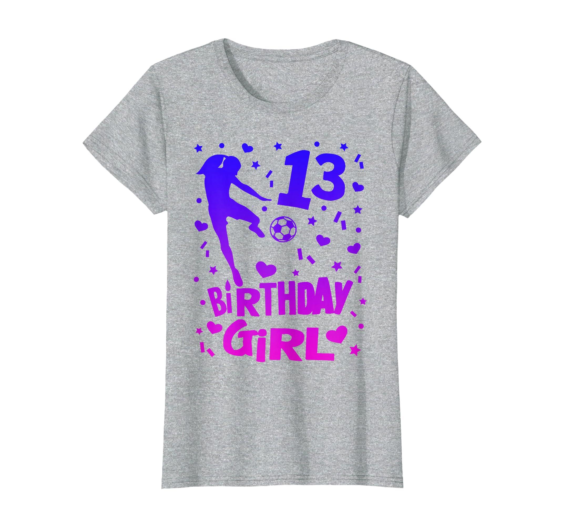 13Th Birthday Soccer Party Gift Teen T-Shirt - Aesthetic Graphic Men Women - T-Shirt, Sweatshirt, Hoodie