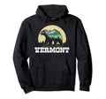 Vermont Bear Sketch Mountains Trees Hoodie - Minimalist Print Men Women - T-Shirt, Sweatshirt, Hoodie