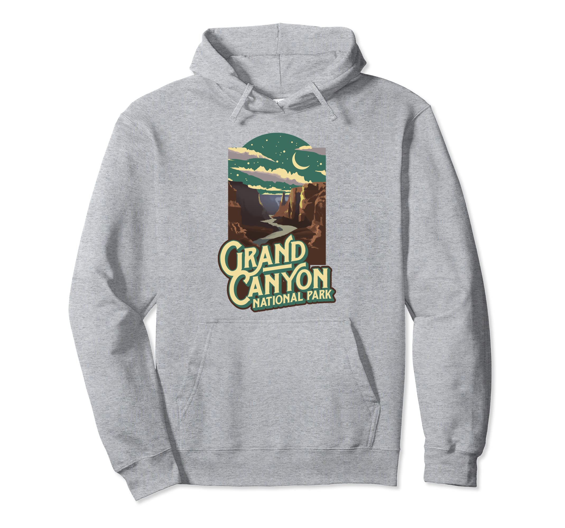 Grand Canyon National Park Night Hoodie - Casual Everyday Wear for Adults - T-Shirt, Sweatshirt, Hoodie