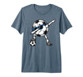 Dabbing Soccer Ball Halftone Funny T-Shirt - Minimalist Print for Adults - T-Shirt, Sweatshirt, Hoodie