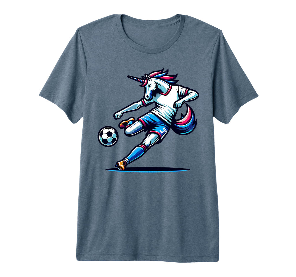 Footballer Unicorn Fans Soccer Team T-Shirt - Fun Novelty Design Unisex - T-Shirt, Sweatshirt, Hoodie