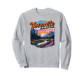 Yosemite National Park Sunset Sweatshirt - Minimalist Print Unisex - T-Shirt, Sweatshirt, Hoodie