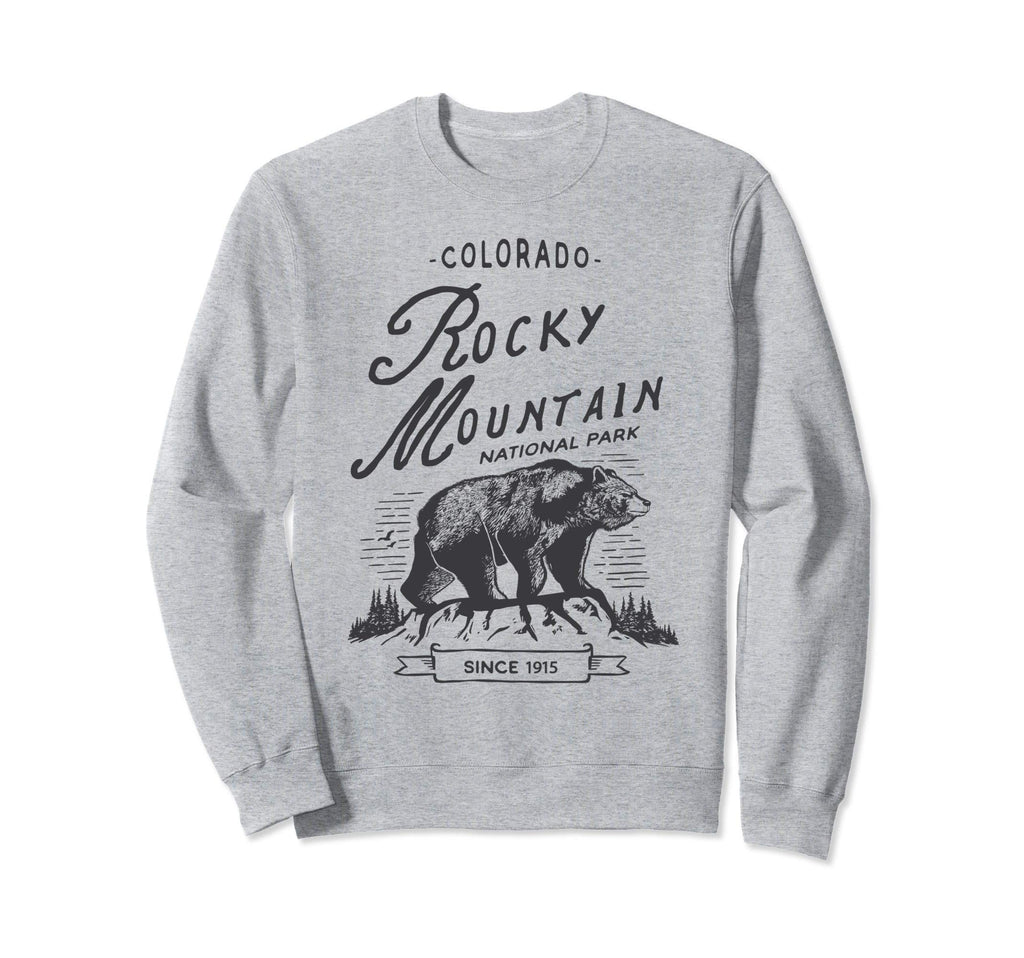 Rocky Mountain National Park Bear Sweatshirt - Graphic Print for Adults - T-Shirt, Sweatshirt, Hoodie