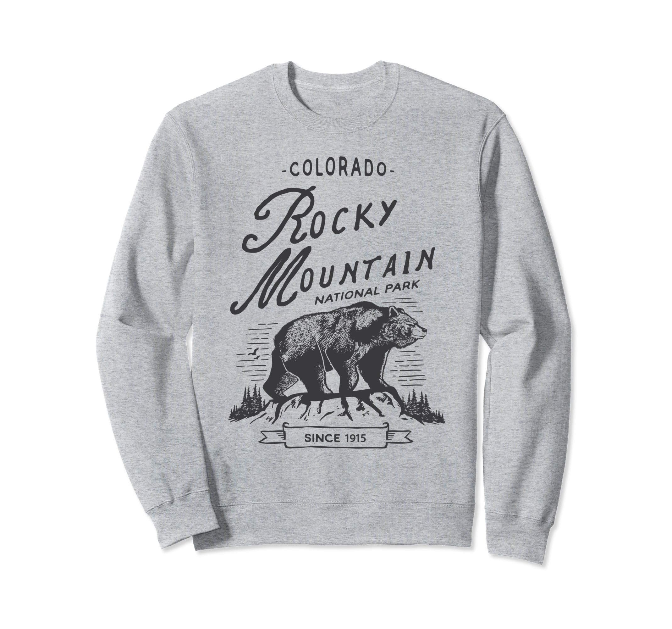 Rocky Mountain National Park Bear Sweatshirt - Graphic Print for Adults - T-Shirt, Sweatshirt, Hoodie