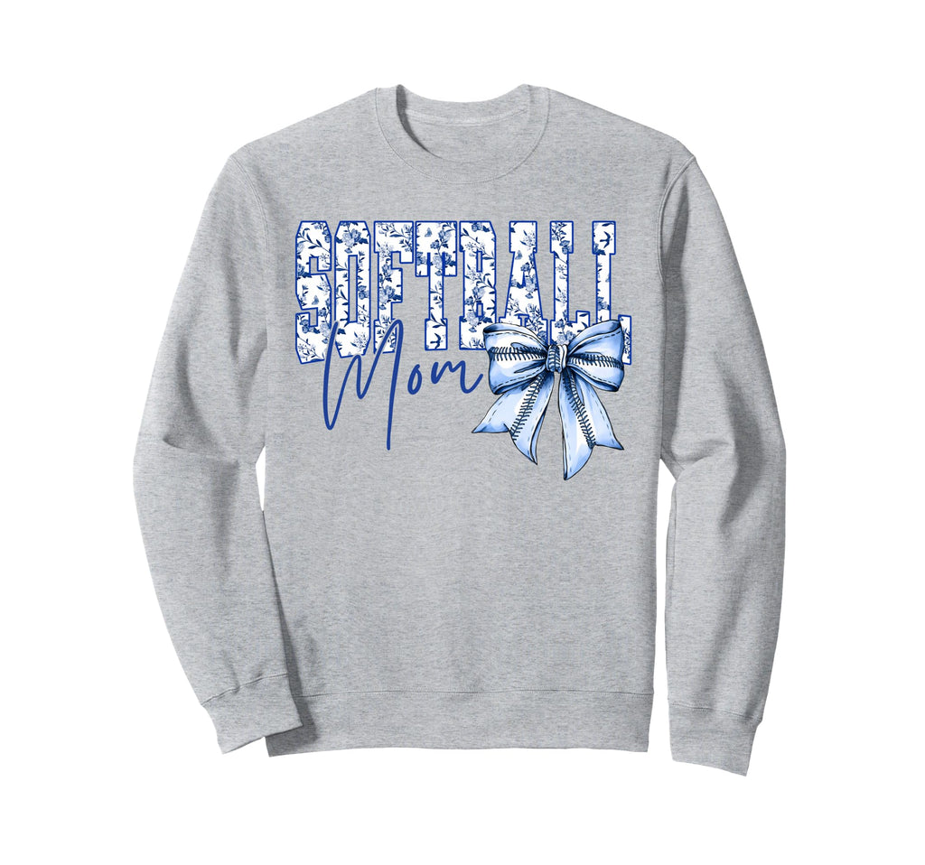 Floral Toile Blue Watercolor Sweatshirt - Aesthetic Graphic Unisex - T-Shirt, Sweatshirt, Hoodie