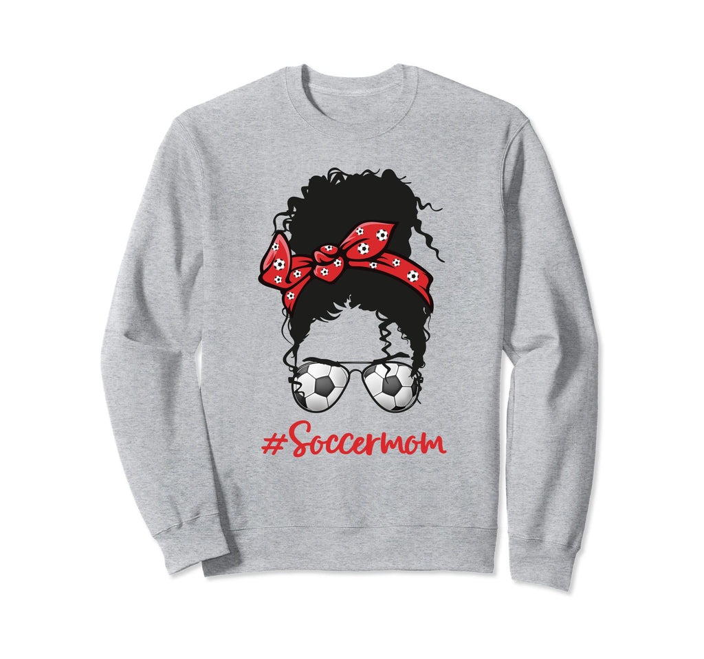 Black Soccer Mom Life Proud Mothers Sweatshirt - Graphic Print for Adults - T-Shirt, Sweatshirt, Hoodie