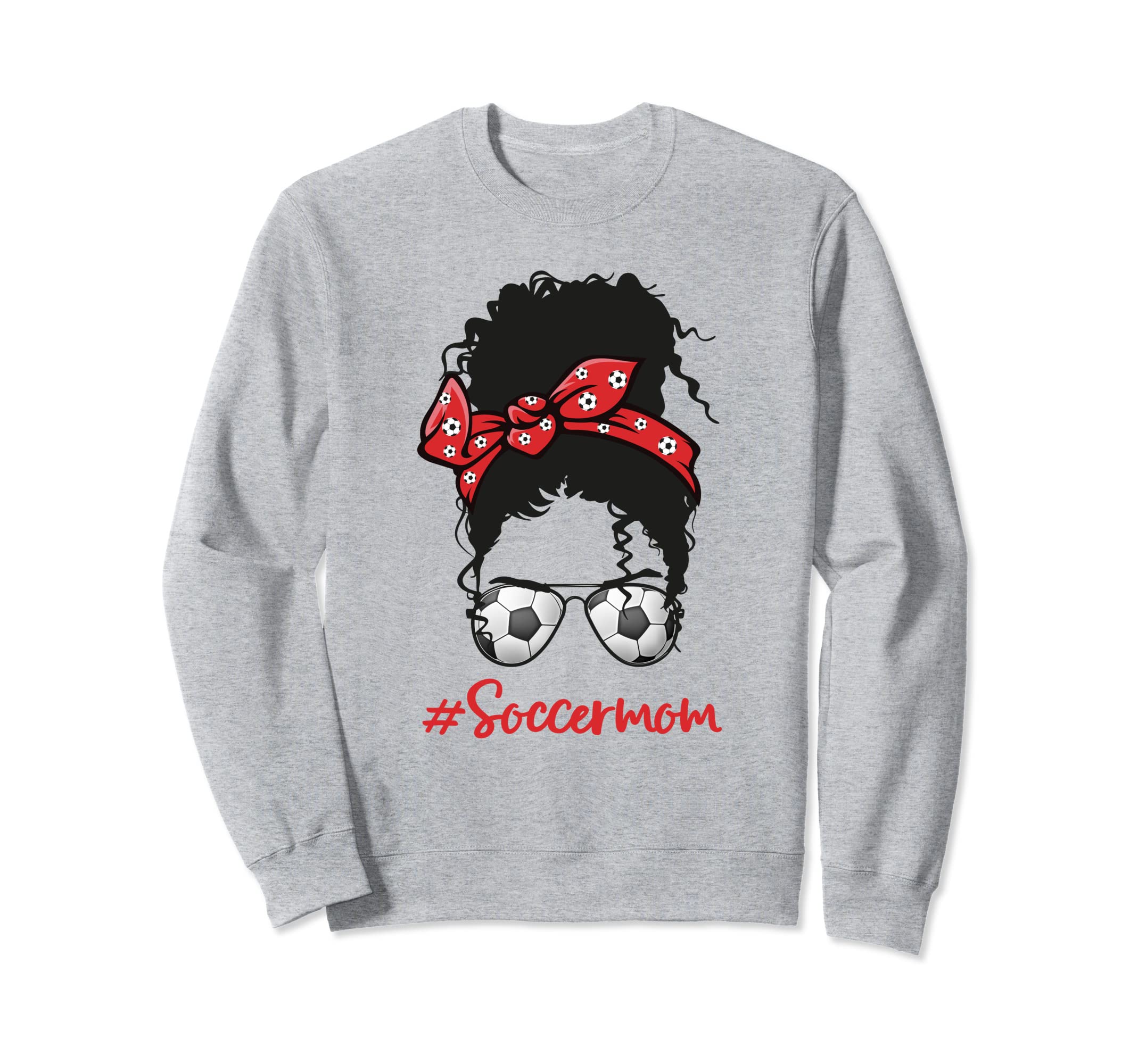 Black Soccer Mom Life Proud Sweatshirt - Minimalist Print Men Women - T-Shirt, Sweatshirt, Hoodie