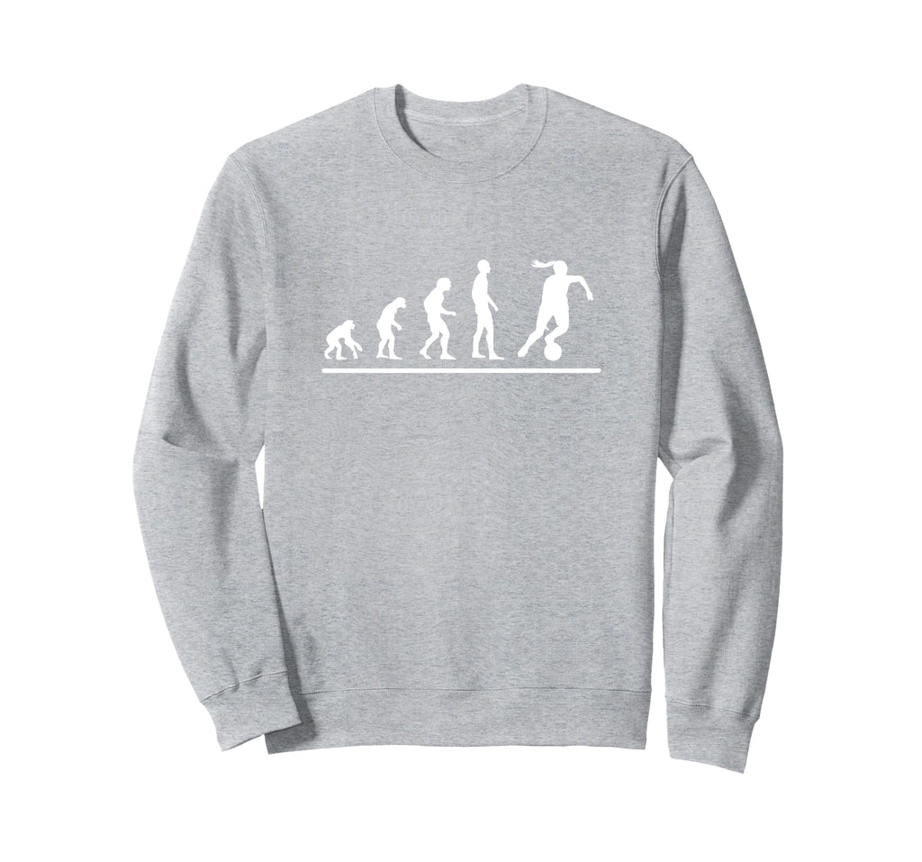 Soccer Player Evolution Funny Soccer Sweatshirt - Graphic Print Unisex - T-Shirt, Sweatshirt, Hoodie