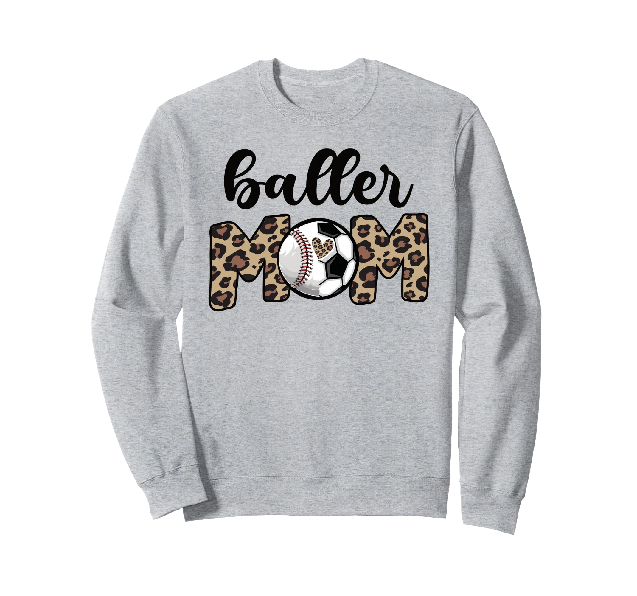 Baller Mom Proud Baseball Soccer Sweatshirt - Unique Graphic for Adults - T-Shirt, Sweatshirt, Hoodie