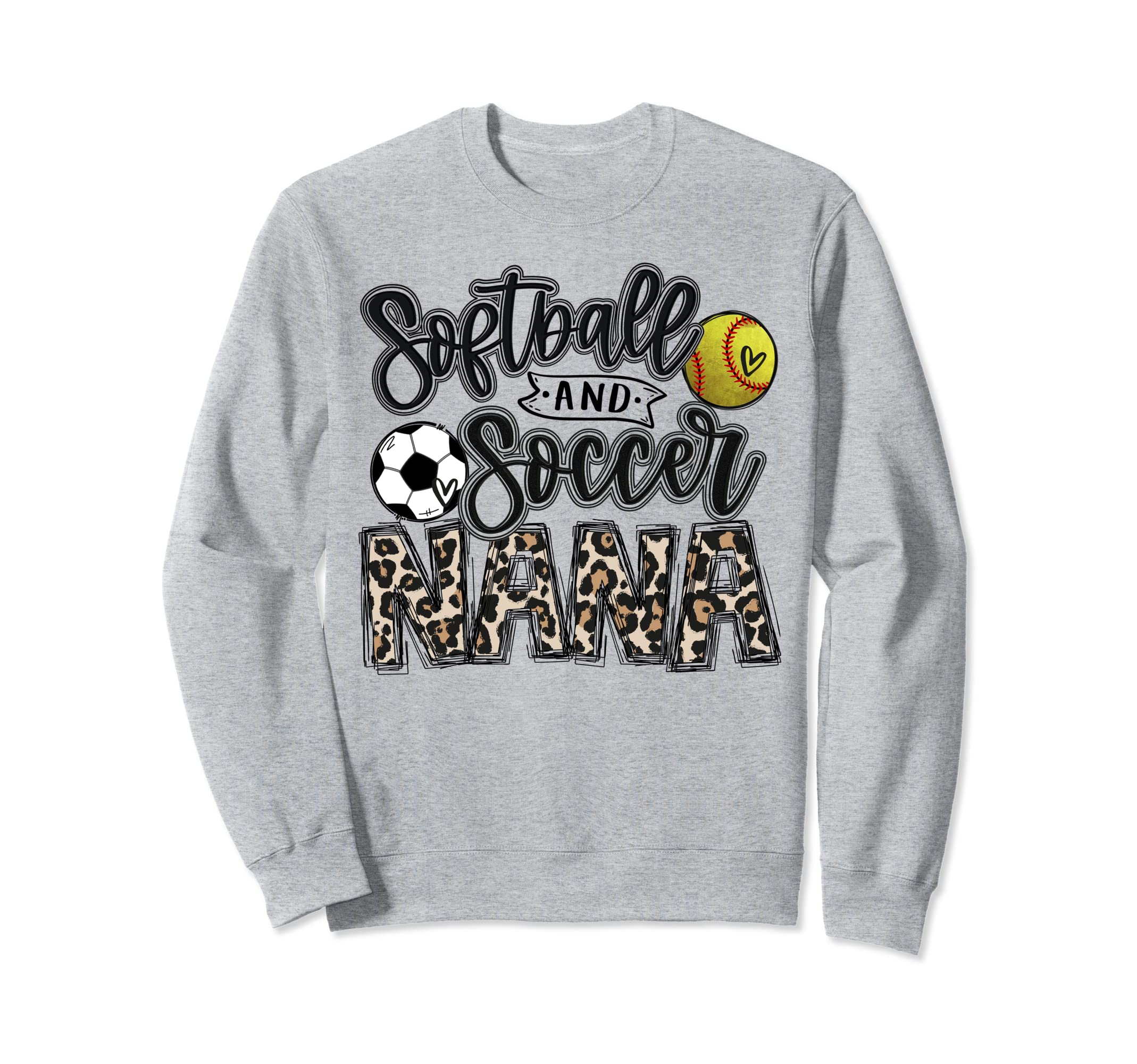 Softball And Soccer Nana Both Sweatshirt - Streetwear Style for Adults - T-Shirt, Sweatshirt, Hoodie