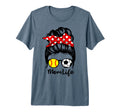 Mom Life Messy Bun Hair Funny T-Shirt - Minimalist Print for Adults - T-Shirt, Sweatshirt, Hoodie