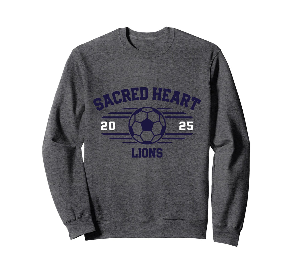 Sacred Heart Lions Soccer Ball Sweatshirt - Fun Novelty Design for Adults - T-Shirt, Sweatshirt, Hoodie