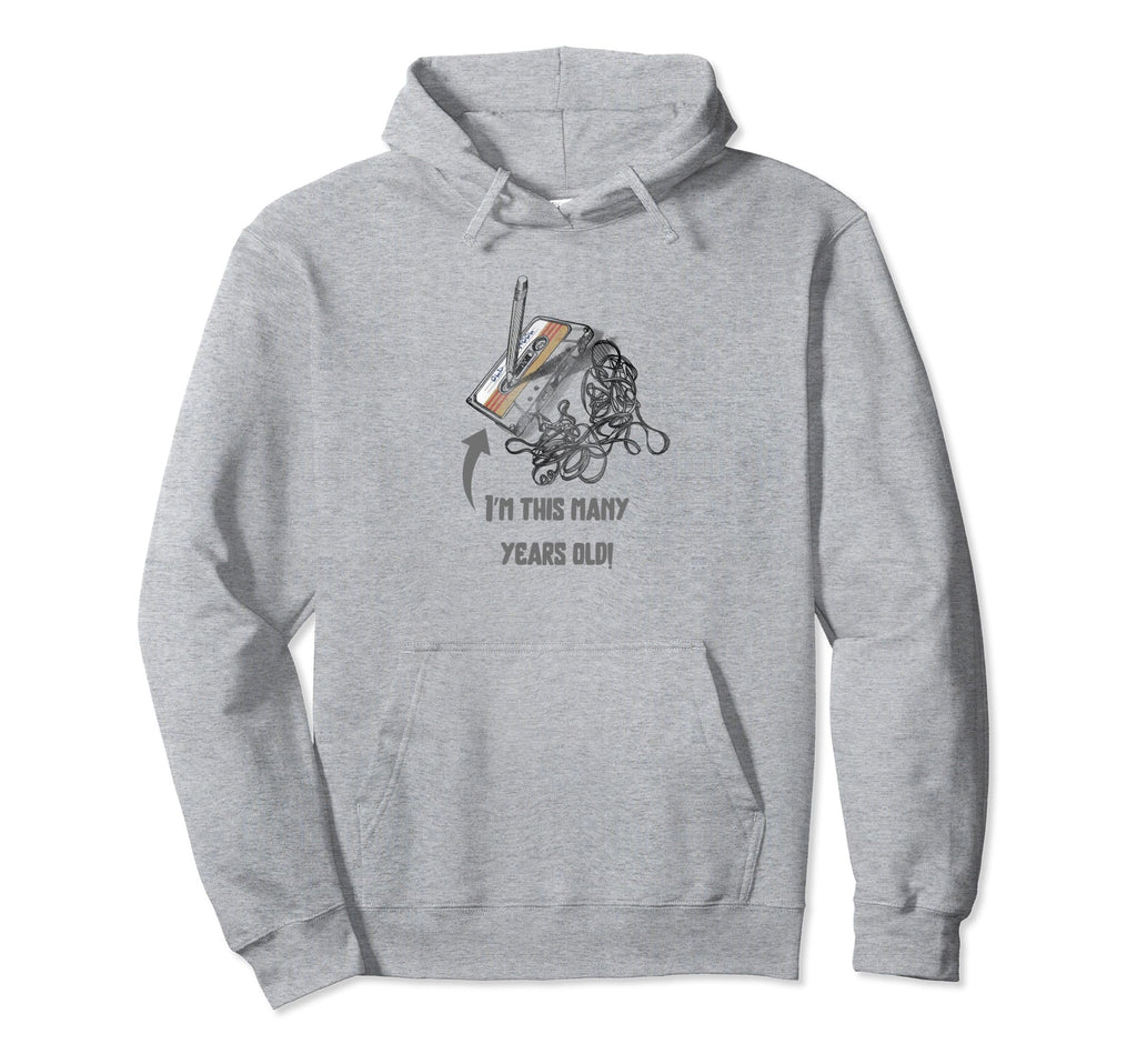 Funny Im This Many Years Old Cassette Hoodie - Aesthetic Graphic Men Women - T-Shirt, Sweatshirt, Hoodie