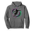 Powerful Soccer Kick Male Athletes Hoodie - Minimalist Print for Adults - T-Shirt, Sweatshirt, Hoodie