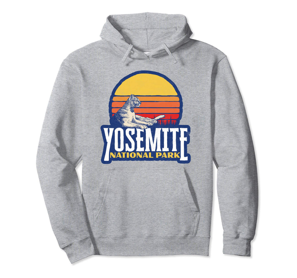 Yosemite National Park Mountain Lion Sun Hoodie - Streetwear Style Unisex - T-Shirt, Sweatshirt, Hoodie