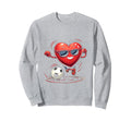 Soccer Heart Gift Hoodie - Graphic Print for Adults - T-Shirt, Sweatshirt, Hoodie