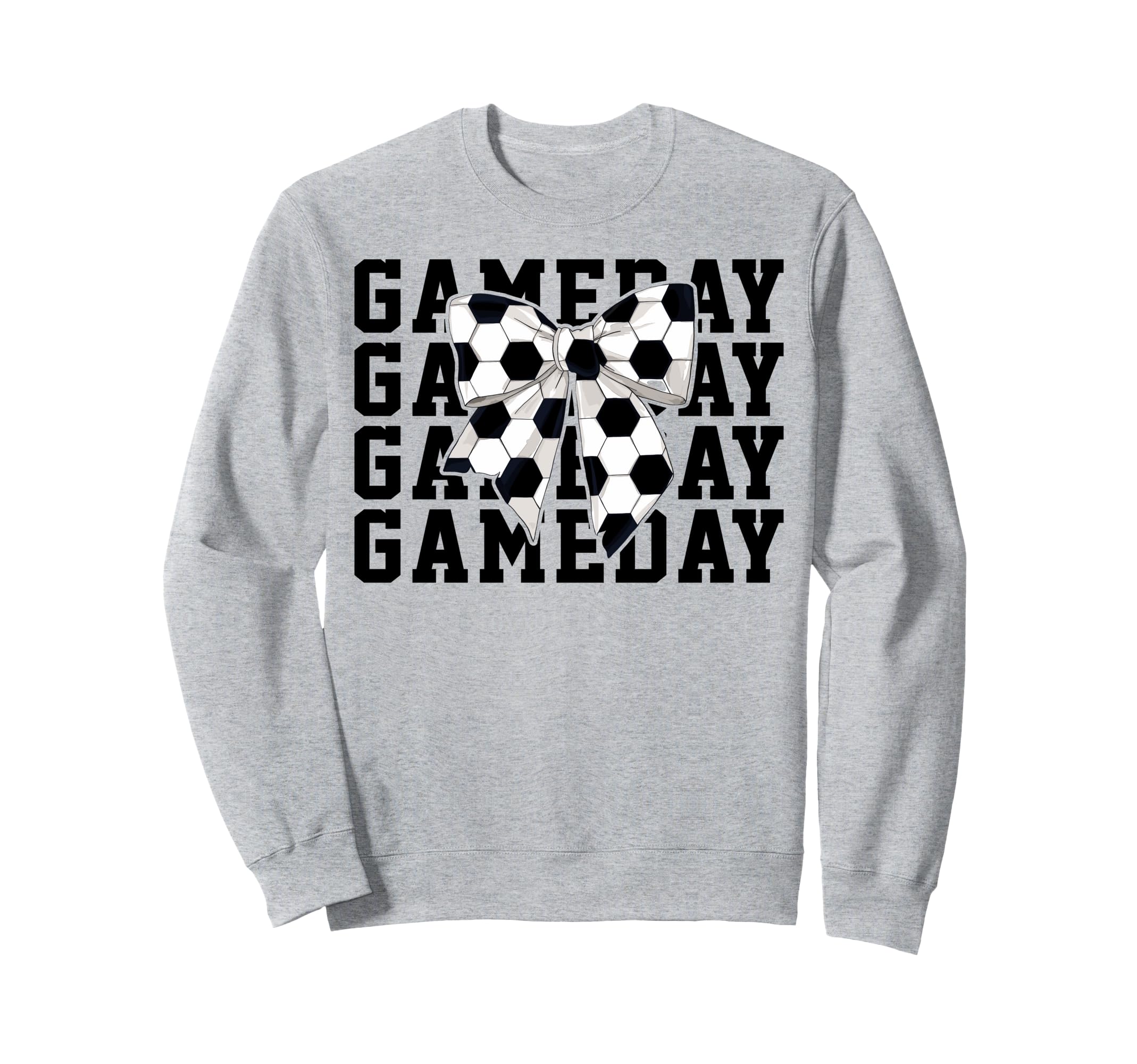 Soccer Lover Coquette Bow Game Sweatshirt - Minimalist Print for Adults - T-Shirt, Sweatshirt, Hoodie