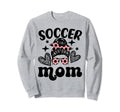 Soccer Mom Mama Messy Bun Soccer Sweatshirt - Trendy Graphic Men Women - T-Shirt, Sweatshirt, Hoodie