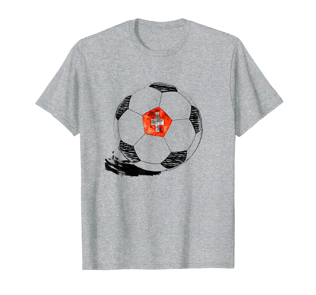 Soccer Switzerland Flag Swiss Pride T-Shirt - Streetwear Style Unisex - T-Shirt, Sweatshirt, Hoodie