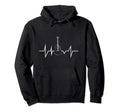 Heartbeat Guitar Hoodie - Casual Everyday Wear Unisex - T-Shirt, Sweatshirt, Hoodie