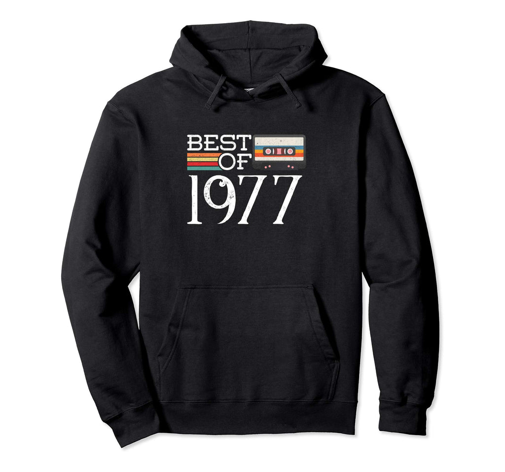 44Th Birthday Best 1977 44 Cassette Hoodie - Streetwear Style for Adults - T-Shirt, Sweatshirt, Hoodie