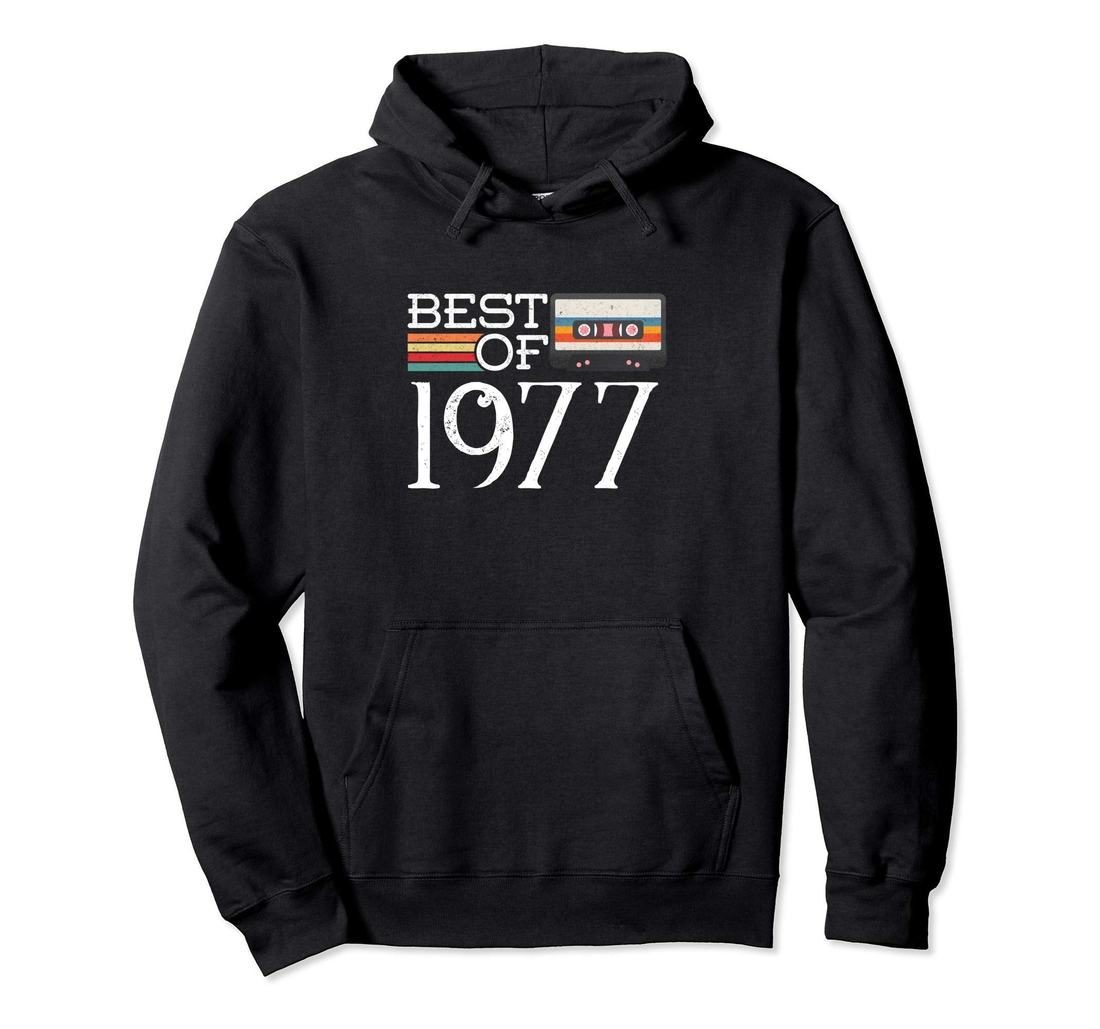 44Th Birthday Best 1977 44 Cassette Hoodie - Streetwear Style for Adults - T-Shirt, Sweatshirt, Hoodie