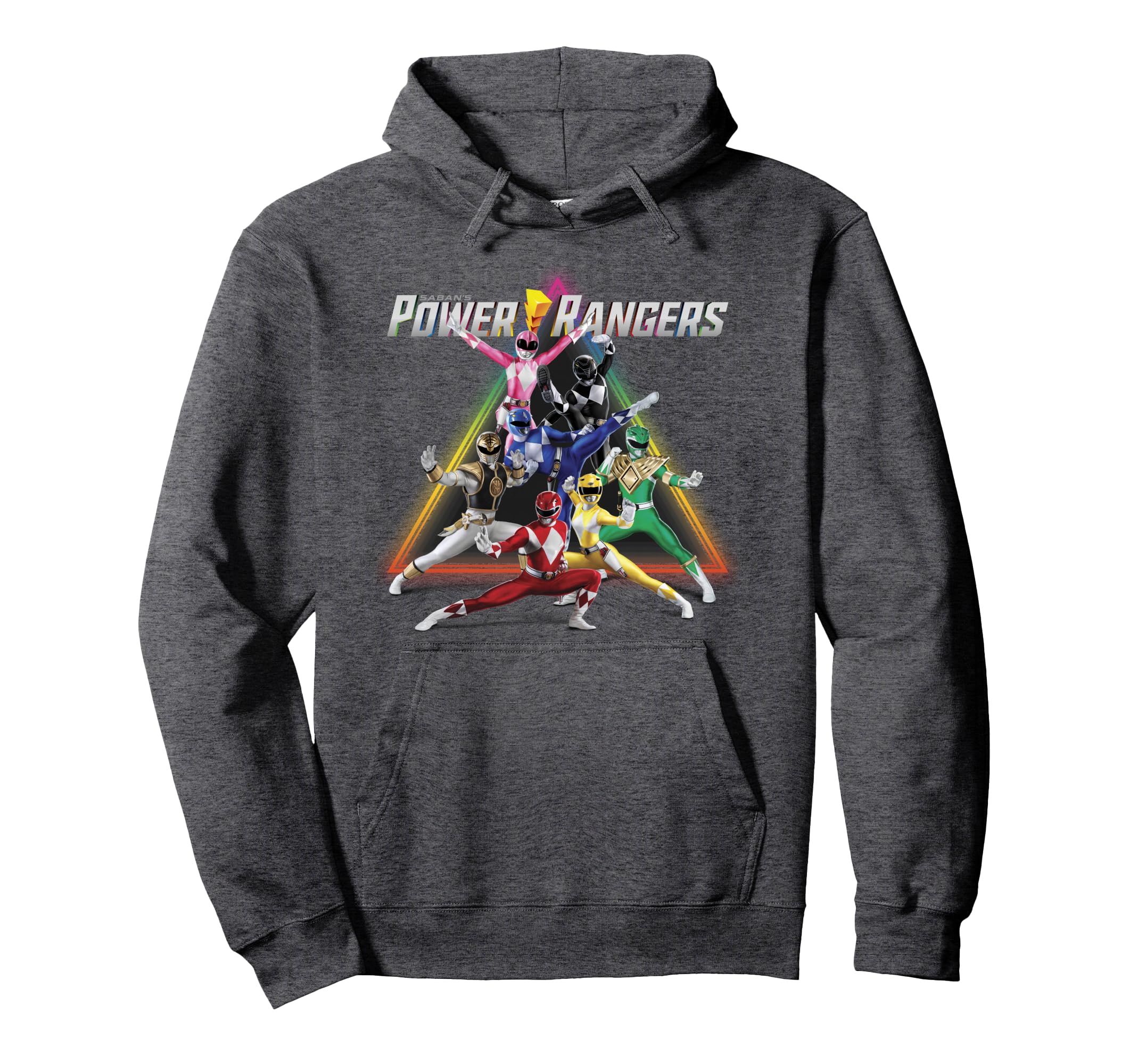 Power Rangers Rainbow Pyramid Action Hoodie - Minimalist Print Men Women - T-Shirt, Sweatshirt, Hoodie