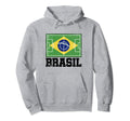 Brazil Soccer Field Flag Brasil Hoodie - Custom Art Print for Adults - T-Shirt, Sweatshirt, Hoodie